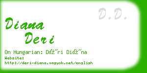 diana deri business card